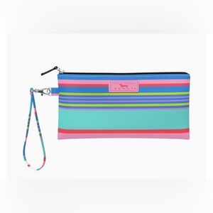 Make an Offer Scout Stripe Wristlet Clutch in Turquoise, Pink, Blue